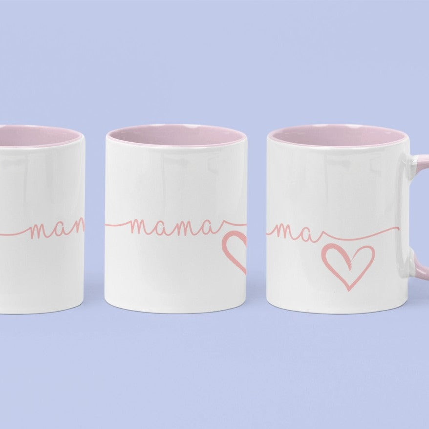 Mom with Heart Coffee Mug