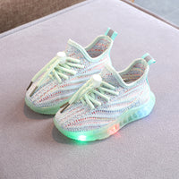 Girls' LED Light Soft Bottom Shoes