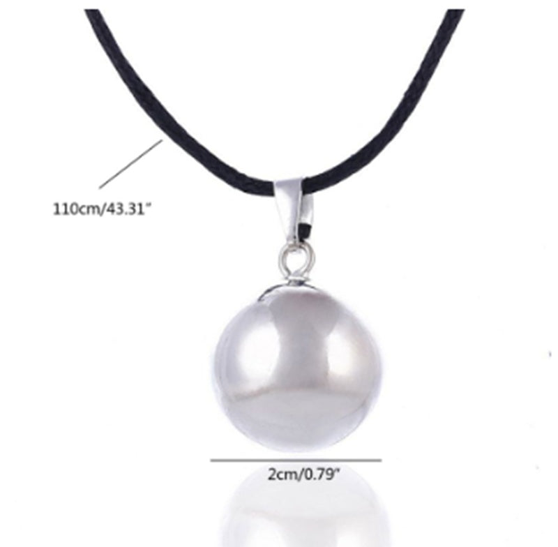 Piano Music Ball Necklace Pregnant Woman Bell Music Box Long Sweater Chain