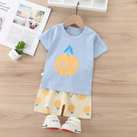 Children's Cotton Short-Sleeved Shorts And Shirt