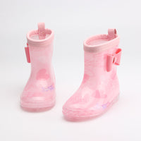 New Children's Rain Boots Cartoon Crystal Bottom