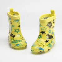 New Children's Rain Boots Cartoon Crystal Bottom