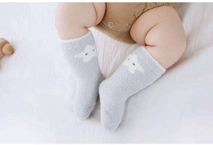 Mink Wool Newborn Thickened Socks