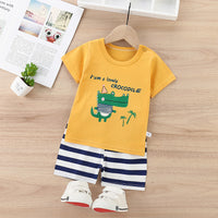 Children's Cotton Short-Sleeved Shorts And Shirt