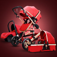 High-view Stroller Can Sit And Lie Down, Light And Foldable