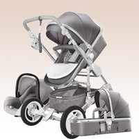 High-view Stroller Can Sit And Lie Down, Light And Foldable