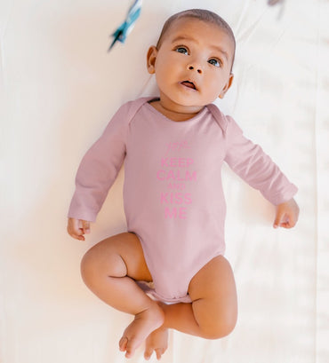 long-sleeve-onesie-keep-calm-and-kiss-me-pink