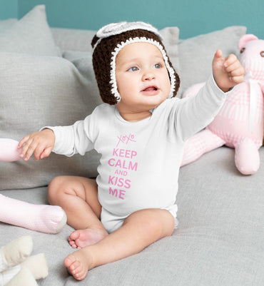 long-sleeve-onesie-keep-calm-and-kiss-me-white